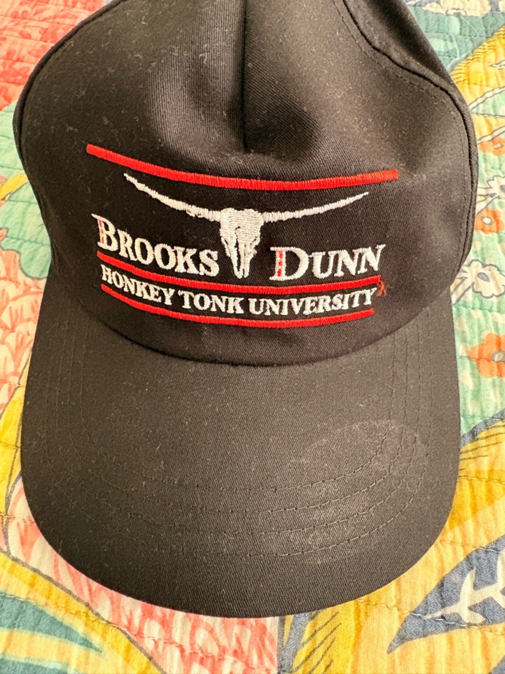 Brooks & Dunn Black 'Honkey Tonk University' Baseball Cap